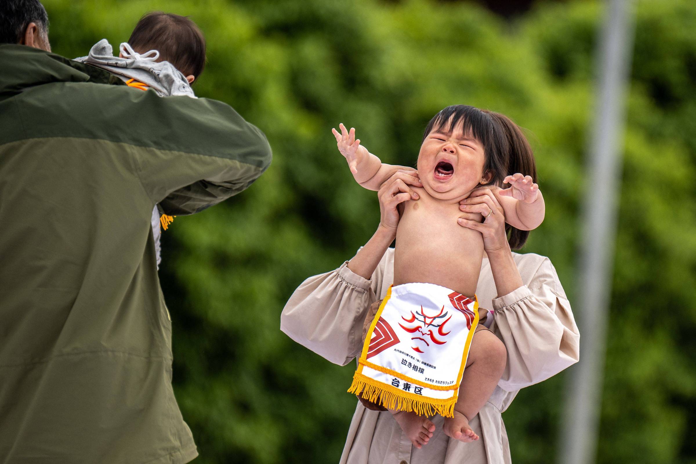 Campeonato de choro de bebês no Japão